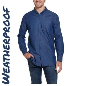 Weatherproof Blue Vintage Mens Denim Shirt Size XXXL NWT